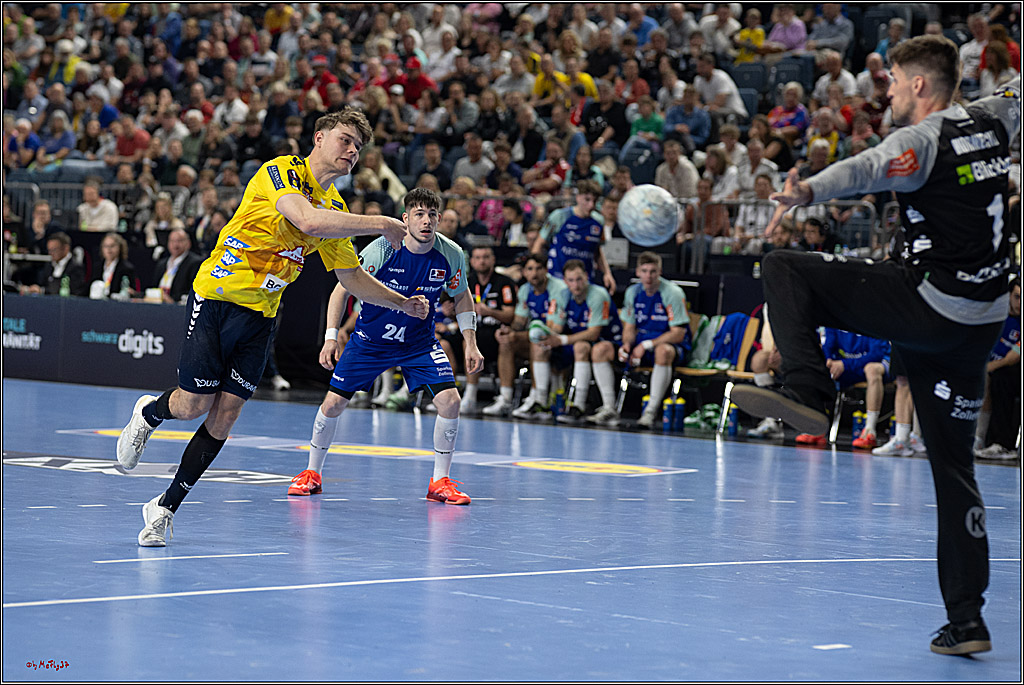 DHB-Pokal Lidl-F4  Spiel um 3. Platz - Rhein-Neckar Löwen - HBW Balingen-Weilstetten; Köln, 13.04.2025