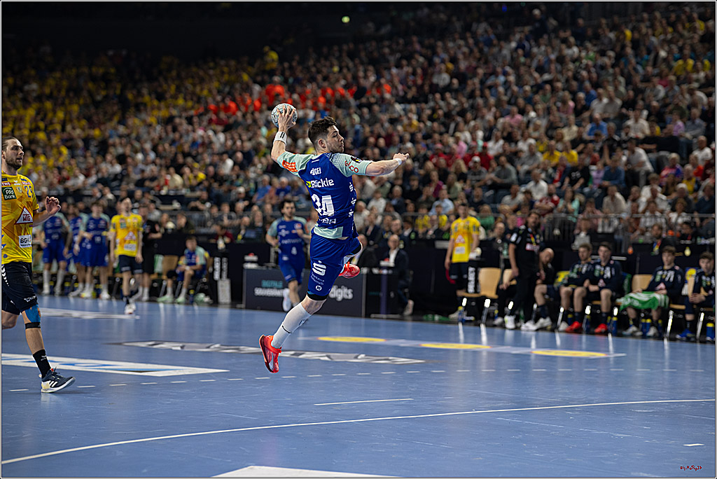 DHB-Pokal Lidl-F4  Spiel um 3. Platz - Rhein-Neckar Löwen - HBW Balingen-Weilstetten; Köln, 13.04.2025