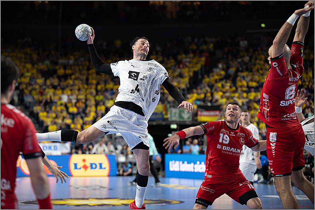 DHB-Pokal Lidl-F4  Finale - THW Kiel - MT Melsungen; Köln, 13.04.2025