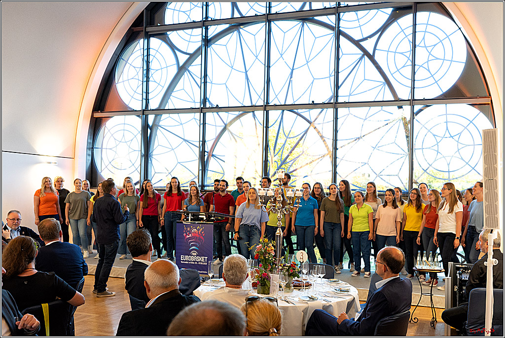 Jugendchor St. Stephan Empfang der Stadt Köln zu Basketball-EM; Köln, 02.09.2022