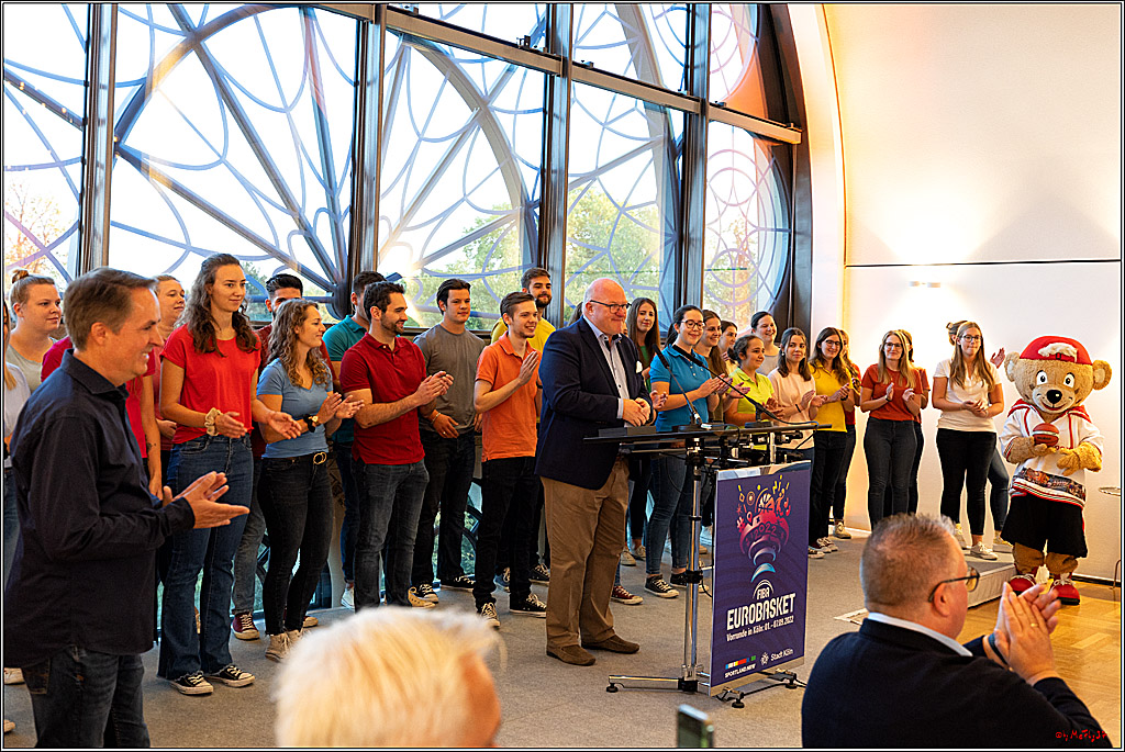 Jugendchor St. Stephan Empfang der Stadt Köln zu Basketball-EM; Köln, 02.09.2022