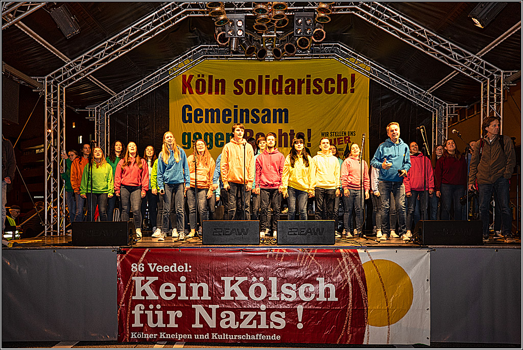 Demokratie schützen - Wir stellen uns QUER KEIN RASSISMUS BEI UNS IN KÖLN, 21.03.2024