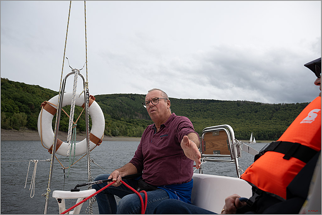 Segeln mit Skipper auf dem Rursee zum 85. von Vatern; Eschauel, 04.09.2025