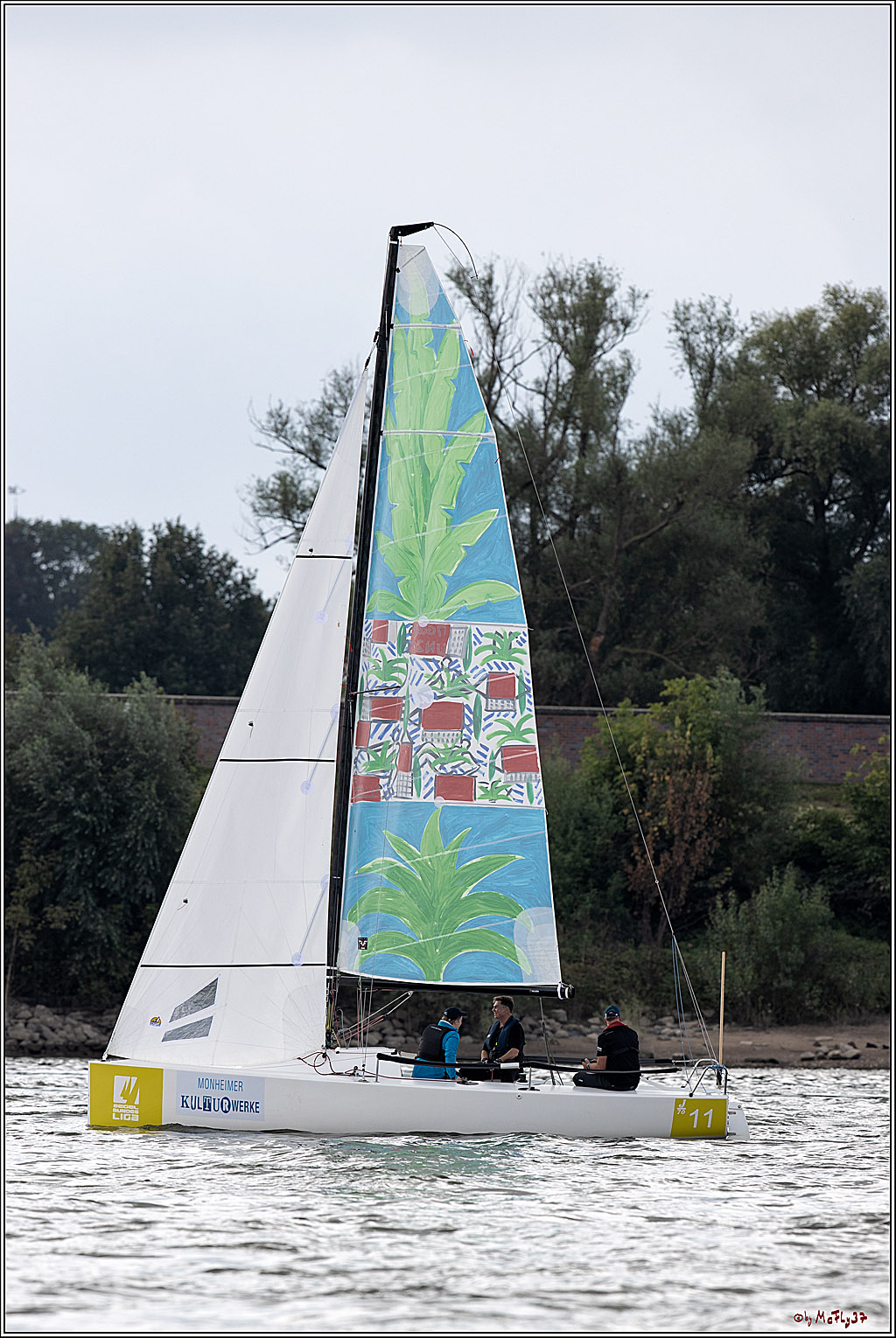 Die Kultur-Regatta Sailing #Art4GlobalGoals - Nachhaltigkeitsziele (Sustainable Develpment Goals / SDGs) der Vereinten Nationen (UN); Monheim - Duesselorfer Yachthafen, 22.08.2021