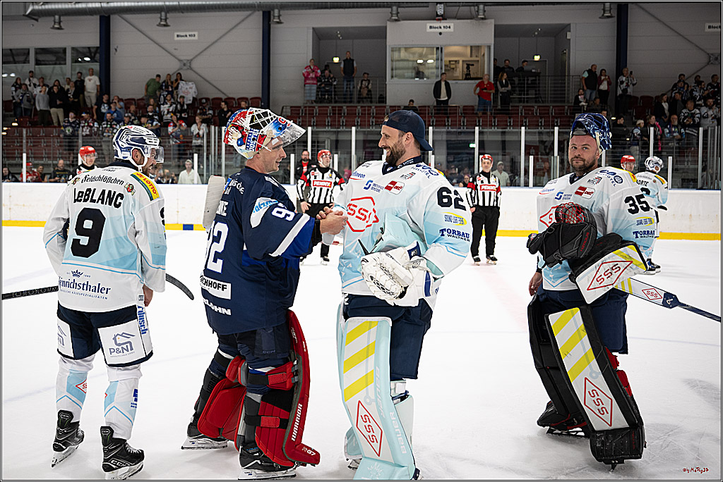 PENNY DEL 1; Testspiel Iserlohn Roosters - Dresdner Eislöwen; Köln, 15.08.2025