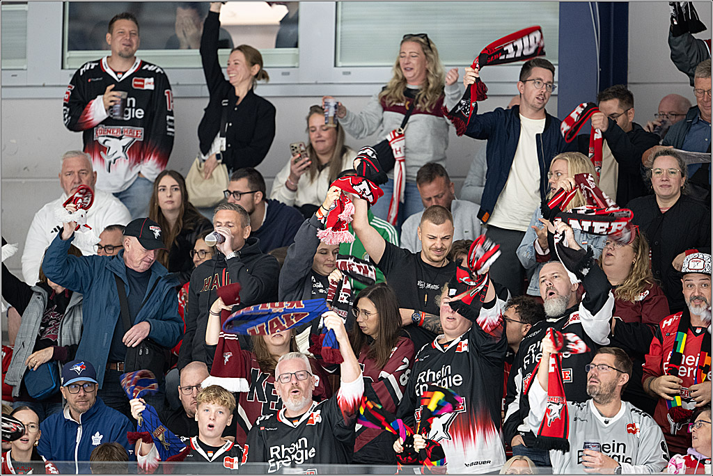 PENNY DEL 1 2. Testspiel; Kölner Haie - Löwen Frankfurt ; Köln, 28.08.2026