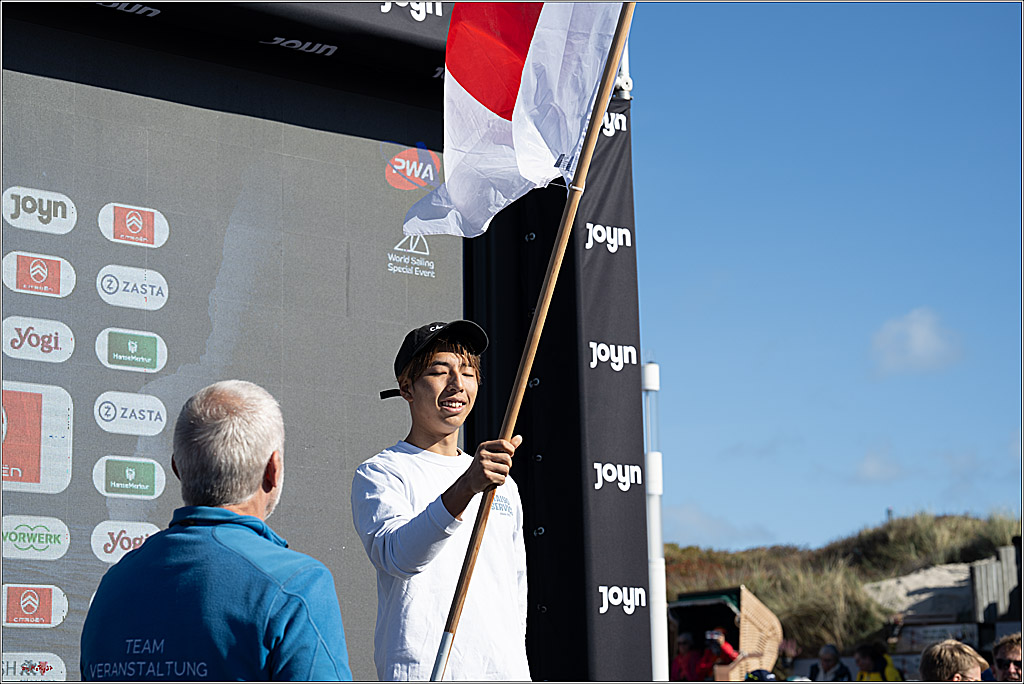 PWA - Citroen - World Windsurfing Tour Sylt 2026 - Tag 9 Siegerrehrungen Slalom Foil Men u. Freestyle Men; Sylt Westerland, 04.10.2026