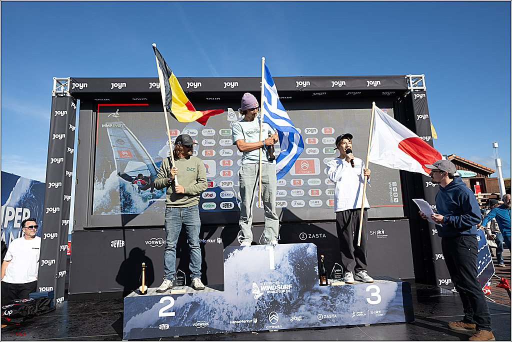 PWA - Citroen - World Windsurfing Tour Sylt 2026 - Tag 9 Siegerrehrungen Slalom Foil Men u. Freestyle Men; Sylt Westerland, 04.10.2026