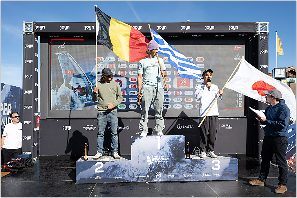 PWA - Citroen - World Windsurfing Tour Sylt 2026 - Tag 9 Siegerrehrungen Slalom Foil Men u. Freestyle Men; Sylt Westerland, 04.10.2026