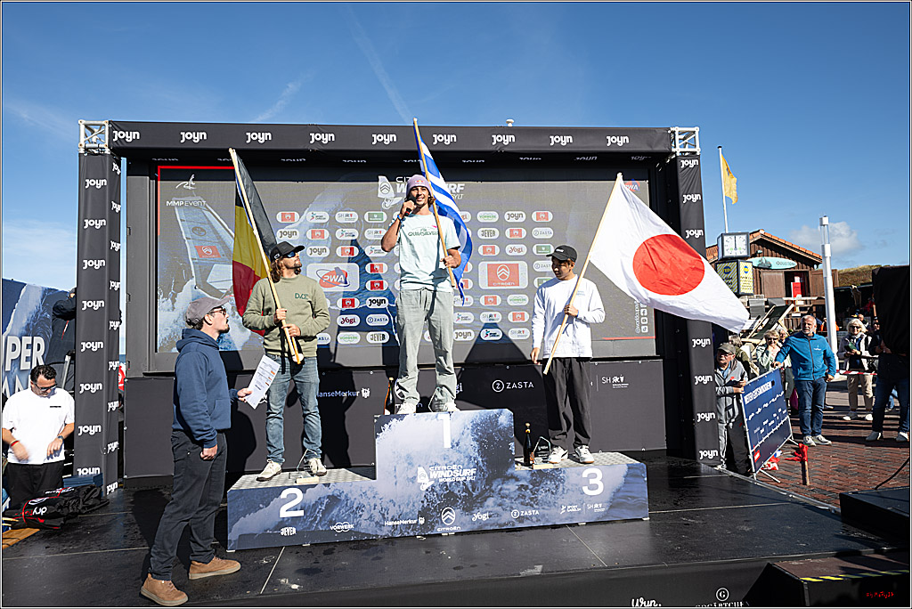 PWA - Citroen - World Windsurfing Tour Sylt 2026 - Tag 9 Siegerrehrungen Slalom Foil Men u. Freestyle Men; Sylt Westerland, 04.10.2026