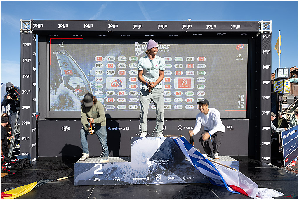 PWA - Citroen - World Windsurfing Tour Sylt 2026 - Tag 9 Siegerrehrungen Slalom Foil Men u. Freestyle Men; Sylt Westerland, 04.10.2026