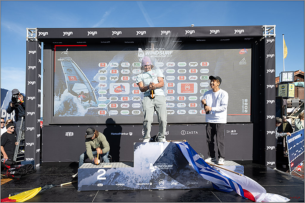 PWA - Citroen - World Windsurfing Tour Sylt 2026 - Tag 9 Siegerrehrungen Slalom Foil Men u. Freestyle Men; Sylt Westerland, 04.10.2026