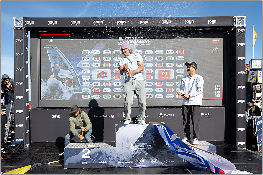 PWA - Citroen - World Windsurfing Tour Sylt 2026 - Tag 9 Siegerrehrungen Slalom Foil Men u. Freestyle Men; Sylt Westerland, 04.10.2026