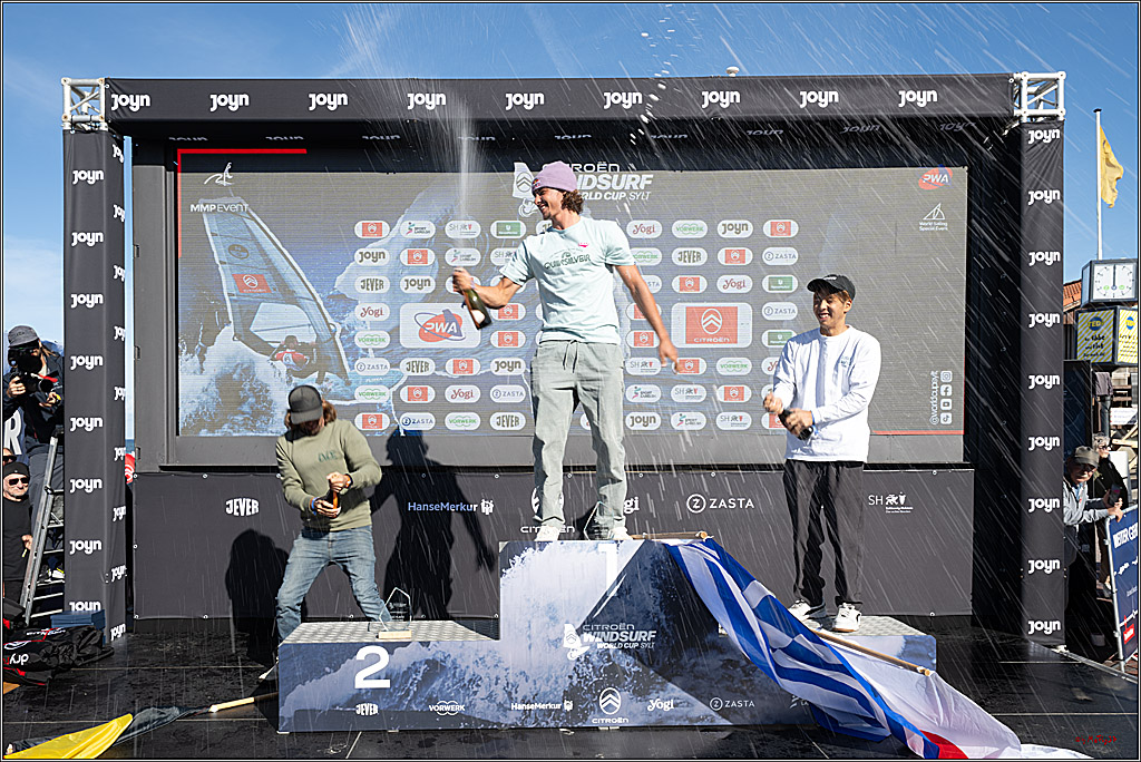 PWA - Citroen - World Windsurfing Tour Sylt 2026 - Tag 9 Siegerrehrungen Slalom Foil Men u. Freestyle Men; Sylt Westerland, 04.10.2026