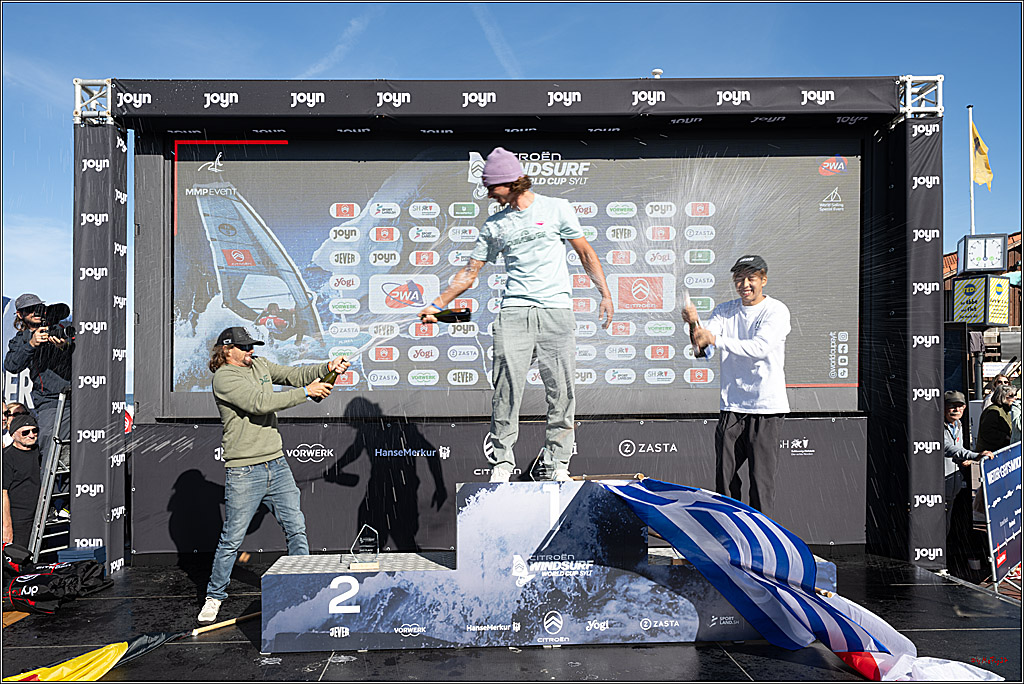 PWA - Citroen - World Windsurfing Tour Sylt 2026 - Tag 9 Siegerrehrungen Slalom Foil Men u. Freestyle Men; Sylt Westerland, 04.10.2026