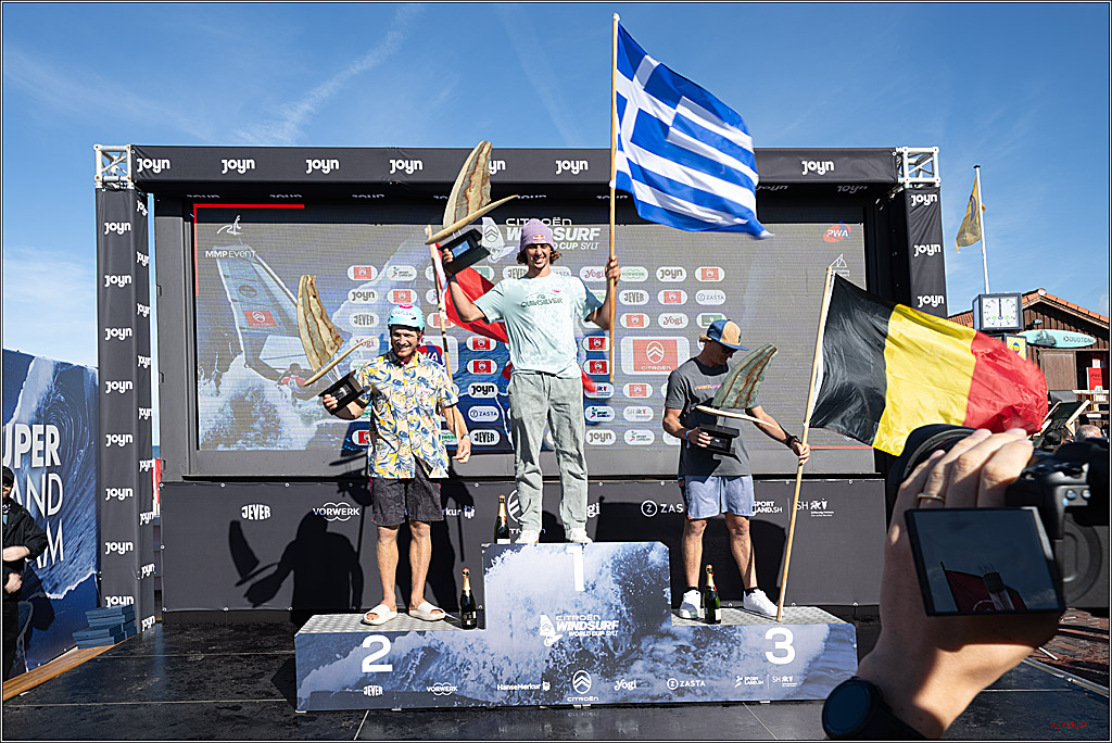 PWA - Citroen - World Windsurfing Tour Sylt 2026 - Tag 9 Siegerrehrungen Slalom Foil Men u. Freestyle Men; Sylt Westerland, 04.10.2026