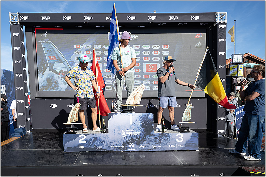 PWA - Citroen - World Windsurfing Tour Sylt 2026 - Tag 9 Siegerrehrungen Slalom Foil Men u. Freestyle Men; Sylt Westerland, 04.10.2026