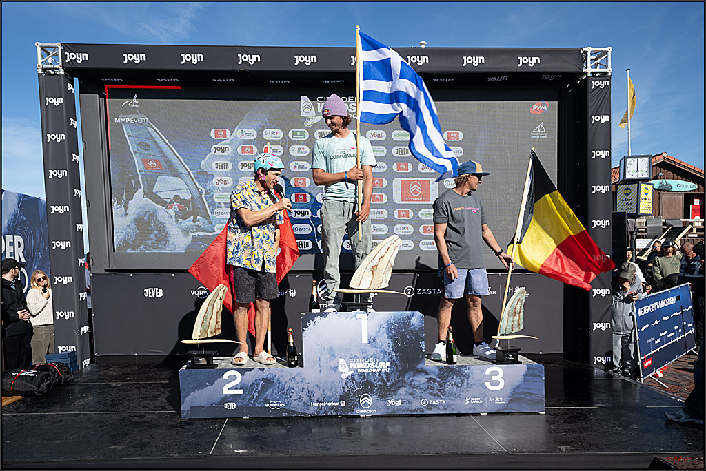 PWA - Citroen - World Windsurfing Tour Sylt 2026 - Tag 9 Siegerrehrungen Slalom Foil Men u. Freestyle Men; Sylt Westerland, 04.10.2026