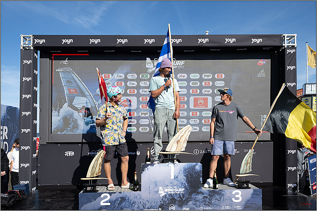PWA - Citroen - World Windsurfing Tour Sylt 2026 - Tag 9 Siegerrehrungen Slalom Foil Men u. Freestyle Men; Sylt Westerland, 04.10.2026